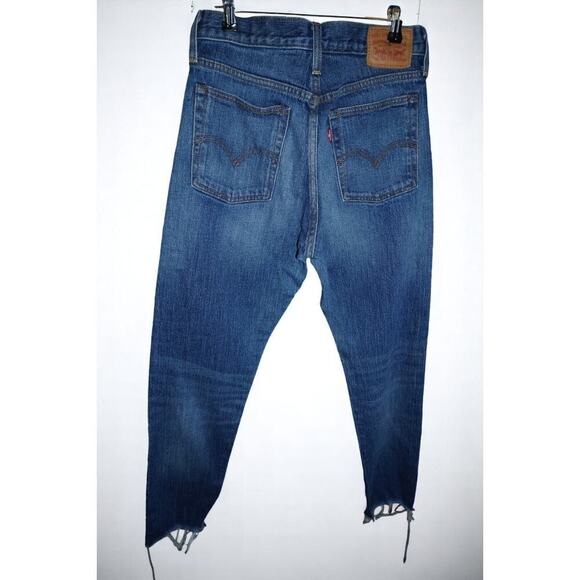 Levi's 501 White Oak Cone Denim Jeans Women’s 28 – Button Fly Raw Hem Vintage - Picture 4 of 9